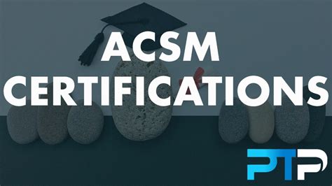 is the acsm certification test hard|certifications offered by acsm.